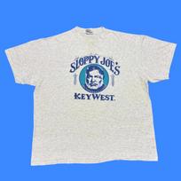 Vintage 90s T Shirt Single Stitch Sloppy Joes Key West Ernest Hemingway Art Tee 4XL