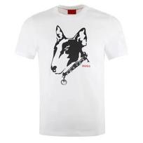 Vyriški Moteriški Marškinėliai Dizainerių T-shirts Hugo Logotipo Spaudinys Trumpomis Rankovėmis Prabangaus Prekės Ženklo Oversized Viršutinis Drabužis Apvalia Kaklo Iškirpte Vyrai Moterys Medvilniniai Marškinėliai S balta