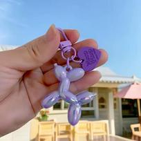 Style Keychain Punk Y2K Balloon Dog Keychains for Women Bag Pendant Jewelry Trinket Girl's Car Key Ring Key Chain Accessories