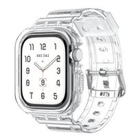 For Apple Watch Series 10 46mm 42mm Clear Case Band Crystal Sport Protective Bumper Cover with Strap for iWatch Series 10 S10 42MM