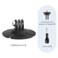 For Insta360 X5/GO Ultra Camera Flexible Adhesive Base Sticker Mount Motorcycle Helmet Base for DJI Osmo Nano/360/Action 5/Gopro
