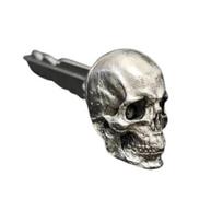 Demon Skull Key pakabukas paprastas montavimas Universalus dekoratyvinis Demon Skull Key modifikuotas demono kaukolės rakto ornamentas sidabras