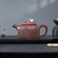 330ml Yixing Handmade Purple Clay Teapot Household Animal Pattern Tea Pot Beauty Tea Infuser Kettle Chinese Zisha Tea Set