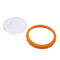 P07018 Oranžinis veržiklis su P07019 Skaidriu dangteliu Plastikinis baseino smėlio filtro siurblio atsarginė dalis