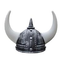 Vikingų šalmukas su ragais Helovino Cosplay vakarėlio rekvizitai Kostiumo kepurė Teatro dramos mokyklos spektaklis Viduramžių galvos apdangalas sidabras