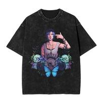 Life is Strange  Chloe Price Finger Gun Washed T Shirt Streetwear Hip Hop TShirt  Tee Shirt for Unisex Women Cotton  Printed S