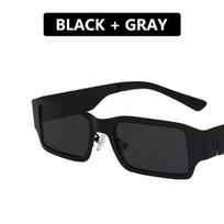 Square-Shaped Steampunk Sun Glasses Vintage for Gents Ladies Vintage Rectangle Metal Frames Luxurious Fashion Y2K Style Fashion Eyewear