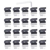 20 Pack Solar Modules Z Brackets With Screws Adjustable Edges Clamps for Balconies Roof Motorhome Mounting Daily Use