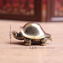 Retro Brass Feng Shui Turtle Bronze Figurines Miniatures Crafts Desktop Ornaments Home Decoration Accessories+