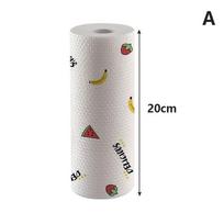 1 roll reusable non-woven kitchen cleaning rags lazy rags scouring pads oil-free disposable dish towel cleaning rags