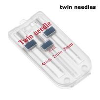 Kit Double Stitch Household Tools Sewing Machine Fittings 3 Sizes Twin Needles 9 Grooves Wrinkled Presser Foot