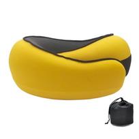 U-shaped Travel Neck Pillow Soft Adjustable Memory Foam Pillow with Drawstring Bag Supports Head Neck and Chin Airplane Cushion