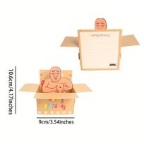 Funny Happy Birthday Card 3D Pop-up Greeting Card,  Creative Birthday Blessing Message Card for Family Gatherings Friends