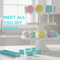 Cake Pop Mold Baking Press Tool Set With 7.87 Inches Tray Baking Molds For Home Kitchen Birthday Party Wedding Dessert Holiday China Mainland