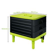 3-Tier Worm Composting Box, Composting Garden Kitchen Durable, Easy Clean. And Outdoor Worm Composting, Starter Kit