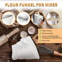Flour Mixer Funnel Kitchen Baking Flour Funnel Stand Mixer Attachment For Oil Jam Egg Liquid Water Canning Cooking Bread Cake China Mainland