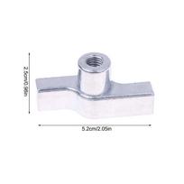 1Pcs T-Nut M8/M10/M12 Threaded Wing Nuts Aluminum Stage Truss Clamp Accessories Nut Knob Part For Quick Mounting Secure Locking