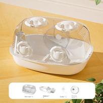 Acrylic Hamster Cage Double Layer Openable Lid Hamster Villa Running Wheels Transparent Tunnel Guinea Pigs Home for Small Animal