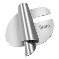 3-10mm Stainless Steel Sewing Rolled Hemmer Puller Sewing Machine Presser Spiral Hemming Foot DIY Craft Sewing Tools Accessories