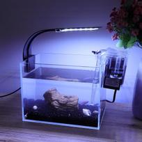 X5 Ultra Thin LED Aquarium Light Waterproof Clip-on Fish Tank Lamp Eu Plug Blue White Light Enhance Photosynthesis Promote Plant EU Plug
