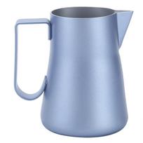 Stainless Steel Milk Frothing Pitcher Blue Green Coffee Making Cup 350ml Capacity Pointed Mouth Frothing Cup Coffee Making