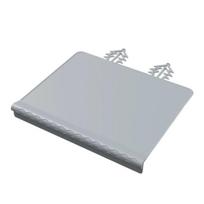 Non-Slip Design Silicone Placemat Teething Edge Anti-Drop Feature Baby Feeding Mat Waterproof Easy To Clean (Grey,L)