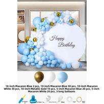 Blue Balloon Arch Stand Outdoor Wedding Decoration Scene Setup Tying Birthday Wedding Celebration Festive Supplies