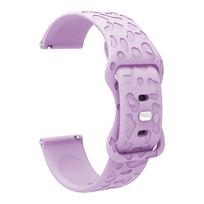 Engraved Strap For Samsung Galaxy Watch 6/4/classic/5/pro/3/Active 2 Leopard silicone Bracelet Huawei gt 2 2e 18mm 20mm Band 18mm levanda