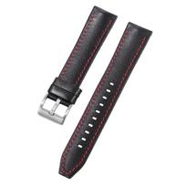 20mm 22mm Strap for Huawei Watch4 4 Pro/Watch 3 Pro Men Women Leather+Silicone Base Waterproof Sport Watch Band Casusl Wristband 20mm&Silver Buckle