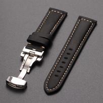 20mm 22mm Stitching Cowhide Strap for Omega for Wrist Bracelet for Seiko Vintage Leather Watch Band Butterfly Buckle Bracelet 20mm juoda