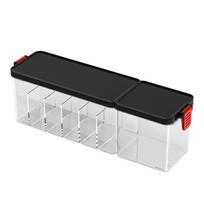 Dustproof Card Data Cable Organizer Case with Lid Messy-Free Cable Organizer Box Plastic Durable Charger Wire Organizer juoda