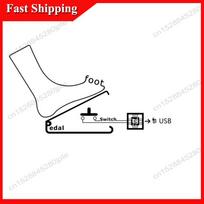 -ABUB Waterproof USB Foot Pedal Switch Keyboard Controller For Gaming Image Acquisition Pedals NONE