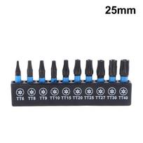 10/21Pcs Star Impact Drill Bit Set S2 Steel Hex Head Shank Magnetic Screwdriver Driver Bits Holder Wrench Electric Drill Tools
