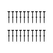 20/50pcs Cable Tie Buckle Multifunctional Self-Locking Nylon Zip Ties Holder For Auto Repairing Quick Fix and Hole Fasten