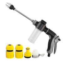 Adjustable High Pressure Foam Car Wash Sprayer, Multi-Port Telescopic Garden Hose for Auto Detailing Truck Boat Patio Garage