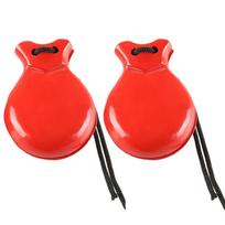 Hand Clapper Spanish Castanets Wooden Hand Castanets Flamenco Dance Castanets  Music Instrument Red