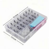 38-Piece Stainless Steel Piping Nozzles & Icing Bag Set Complete Cake Decorating Kit with Silicone Bags, Perfect for Cupcakes, Cakes & Pastry Decorat 38pcs