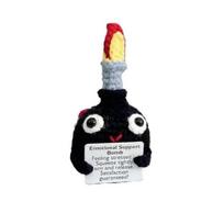 Crochet F-Bomb, Emotional Support Bomb with Positive Card,Positive Knitting Doll