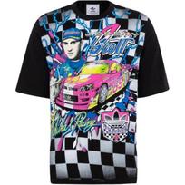 adidas originals x JEREMY SCOTT Crossover FW22 Casual Grid Printing Sports Short Sleeve Black T-Shirt Men's HG6512 S