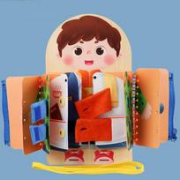 Kids Busy Book Montessori Toys Fine Motor Skills Training Button Zipper Early Education Games Toddlers Quiet Books Sensory Toys 30*20*2.5cm
