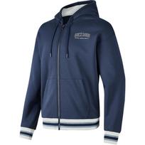 Skechers Hooded Zipper Comfortable Versatile Fleece Cardigan Long Sleeve Sweatshirt Men outerwear Dark-Blue P424U029-002Z XS
