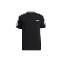adidas neo M Ce 3s Tee Contrasting Colors Sports Round Neck Short Sleeve Black Men's GP4919 L