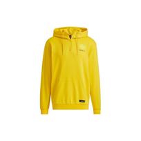 Men's adidas neo Ss Jan Hdy 2 Logo Printing Half Zipper Sports Pullover Yellow H52969 M
