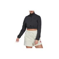 (WMNS) adidas Cropped Half-Zip Sweatshirt 'Black' Women's HG4365 XXL