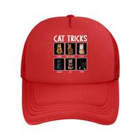 Cat Tricks Training ComUnisexds Home Decor Poster  Mesh Baseball Cap Hip Hop Adjustable