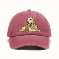 Adjustable baseball cap with Golden Retriever print perfect for casual sports hat Saint Patricks Day and football events Adjustable