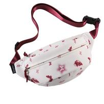 Fanny Pack Adjustable Strap Casual Sports Chest Bags Print Cute Bow Heart Pattern Crossbody Bags Fashi Youth Women's Waist Bag raudona