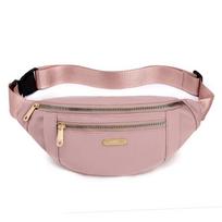 Fashi Waist Packs Fanny Pack Belt Women Travel Bag Chest Purse Chest Pouch Bullet Pack Solid Color Shoulder Bags for Women rožinė
