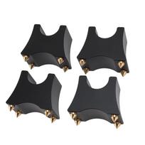 HiFi Cable Spike Stand Shock Absorbing   Aluminum Alloy HiFi Wire Tray Holder for Spker CD DVD Player 4pcs
