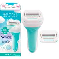 Schick Intuition Sensitive Skin Razor Holder blade 1 replacement Green (with + blade) - Women's Razor,